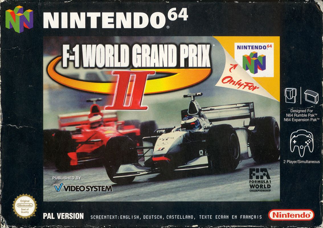 F-1 World Grand Prix box art for Nintendo 64
